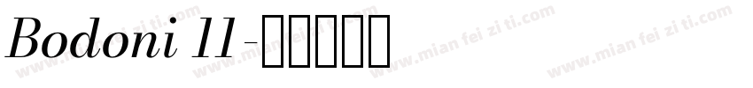 Bodoni 11字体转换